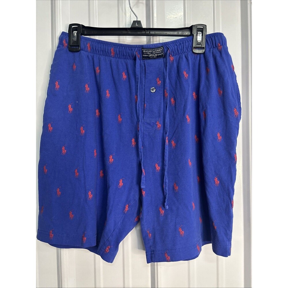 Polo Ralph Lauren Mens Blue Drawstring Shorts Large